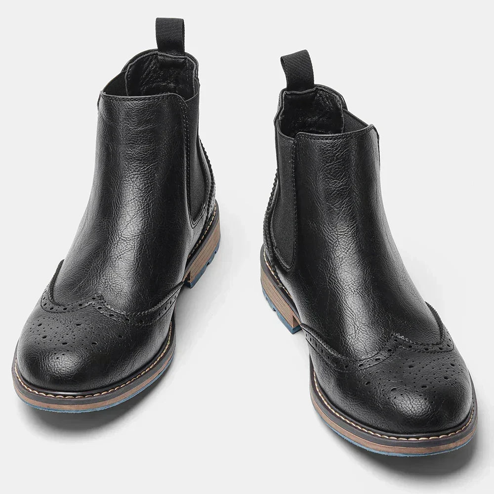 Men's Modern Retro Chelsea Boots with Durable Sole