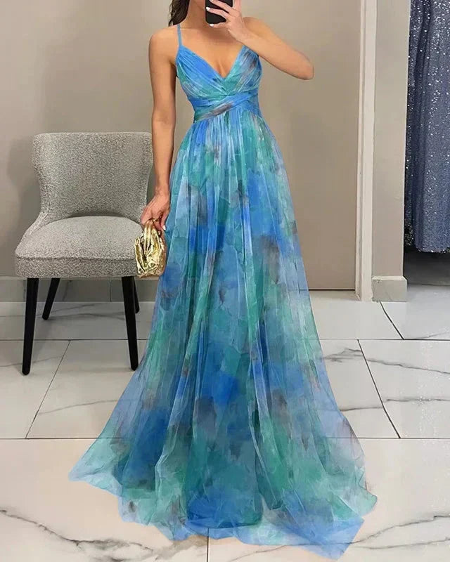 Women's Elegance Stunning Summer Floral Maxi Dress