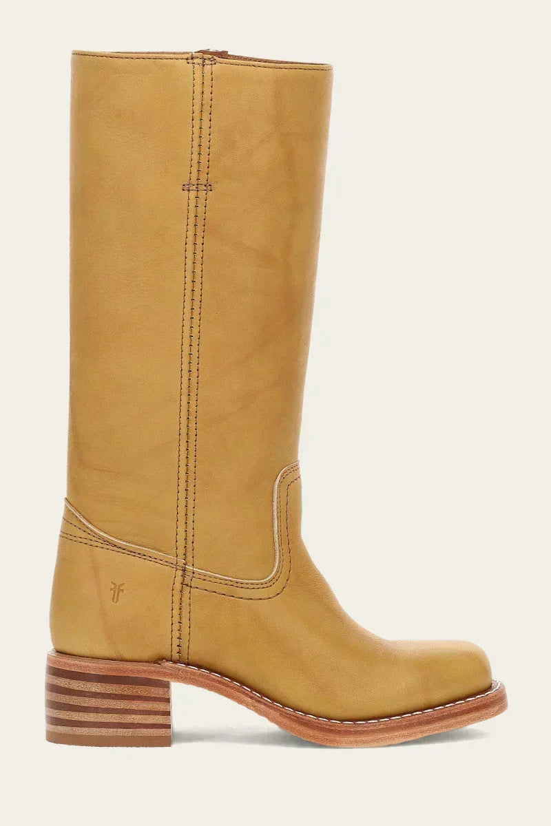 Women’s Mid Calf Western Boots with Block Heel
